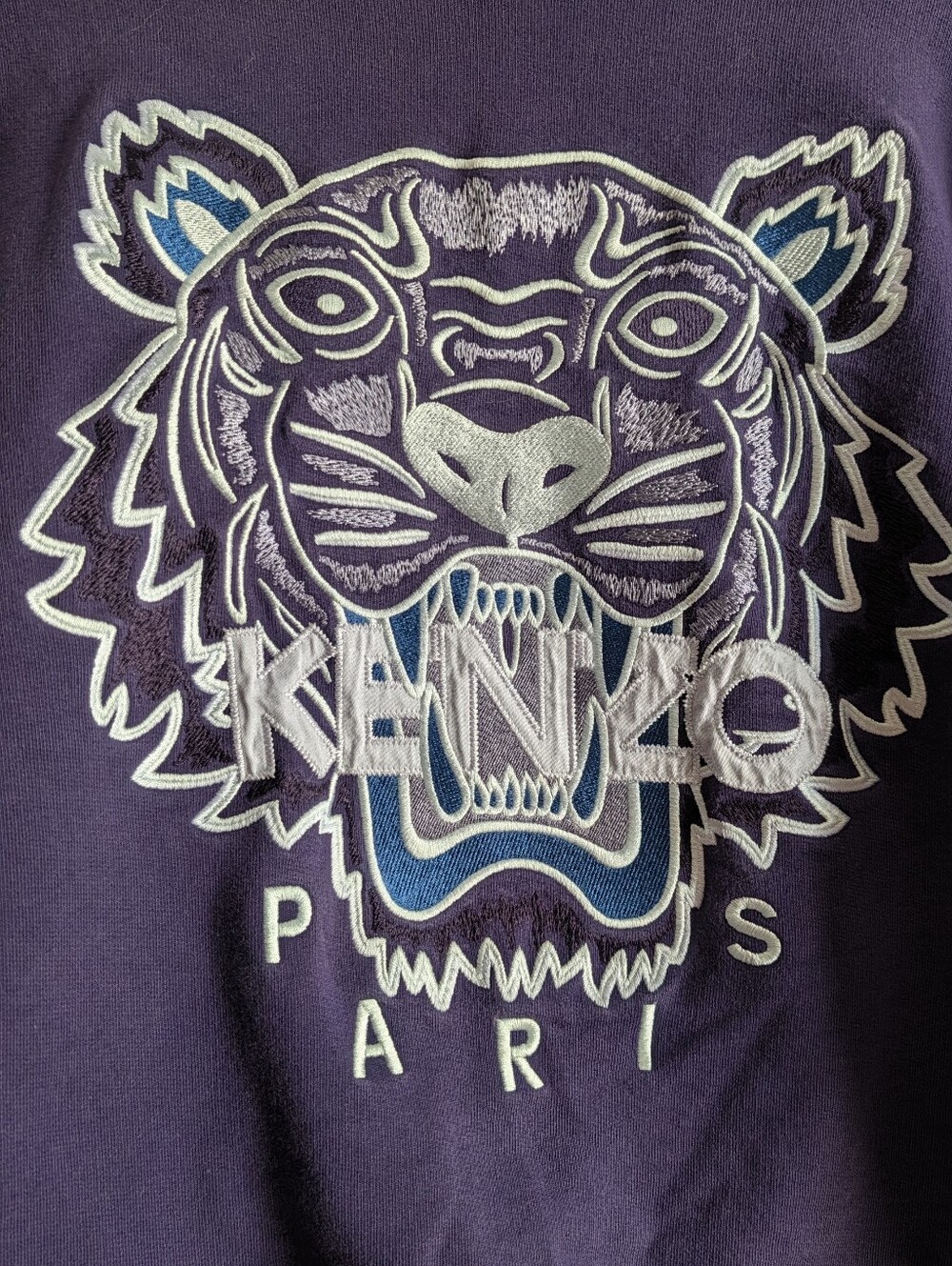 Kenzo Tiger Purple Crew Neck Sweater Men Women Unisex